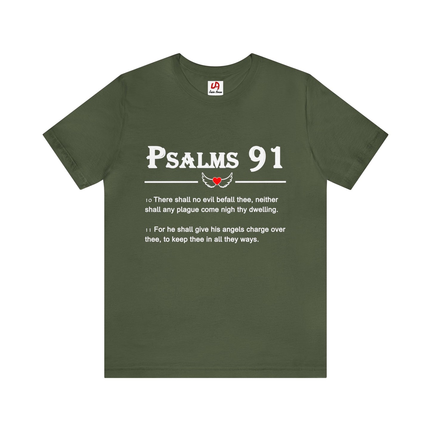 Psalms 91 Shirt - White Text