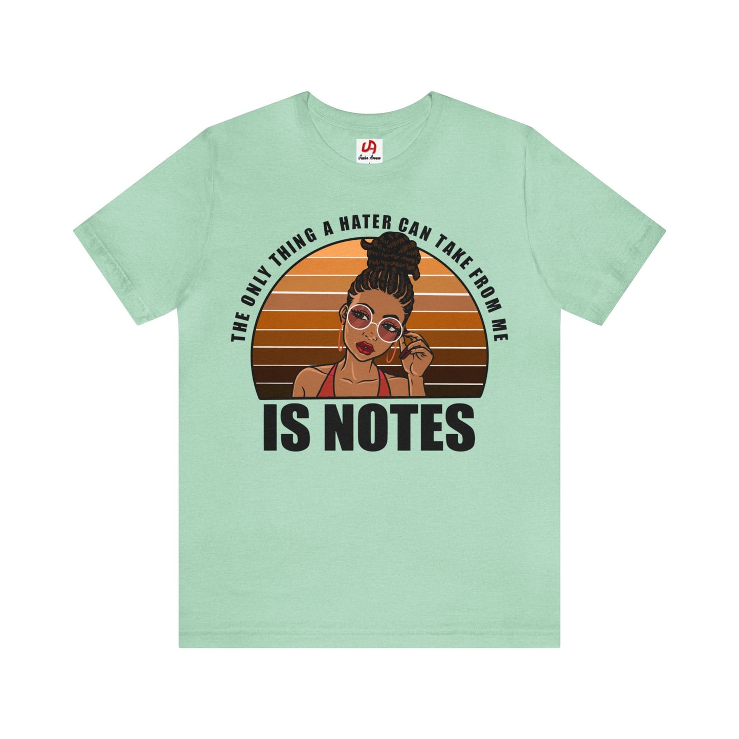 Women's Haters Take Note Shirt - Black Text