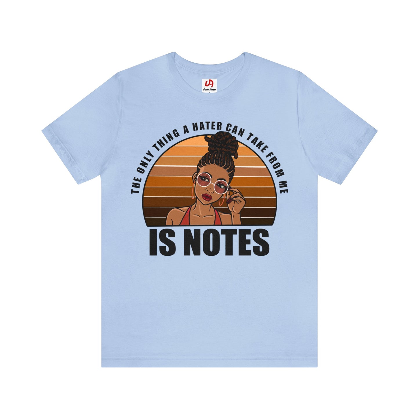 Women's Haters Take Note Shirt - Black Text